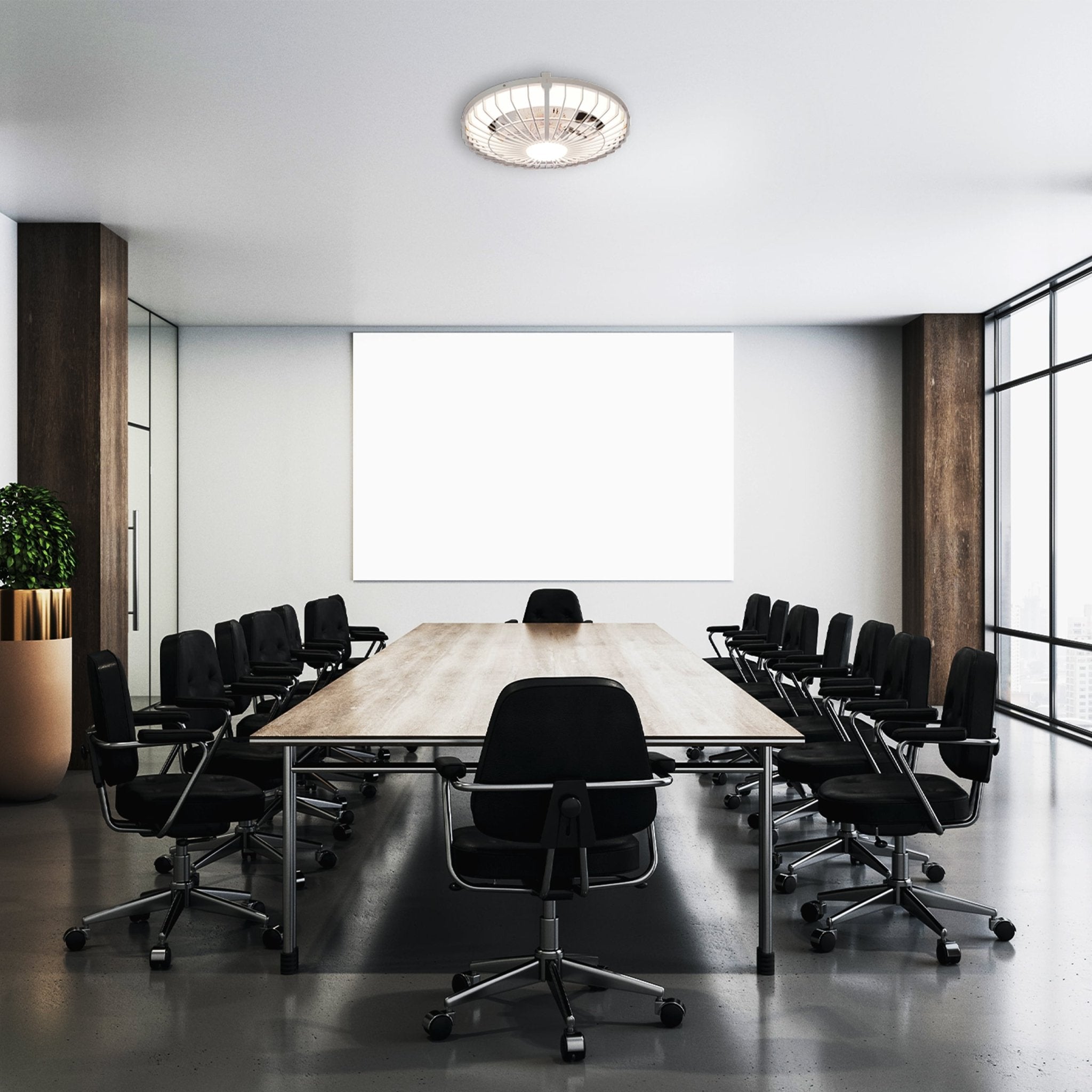 LED's Light Plafondlamp met LED verlichting en ventilator - Dimbaar en instelbare kleurtemperatuur – Incl. afstandsbediening Plafondventilatoren LED.nl