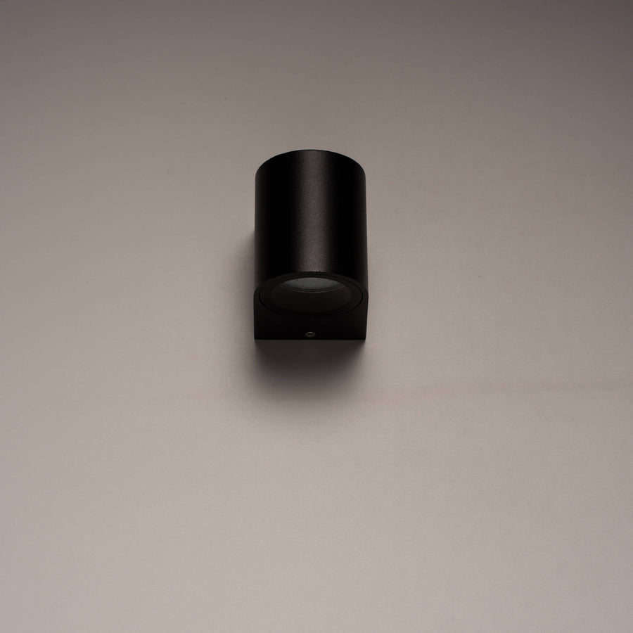LED's Light LED Wandleuchte für den Außenbereich mit GU10-Fassung - Rund - Modell San Marino - IP44 - Schwarz - LED.de