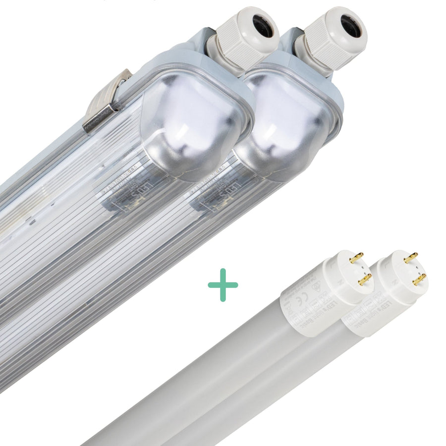 2 PACK - LED's Light Complete LED TL lamp met LED buis 120 cm - Binnen en buiten - 2130 lm - 1x11,5W - 4000K - High Efficiency - Energie Label B LED.nl