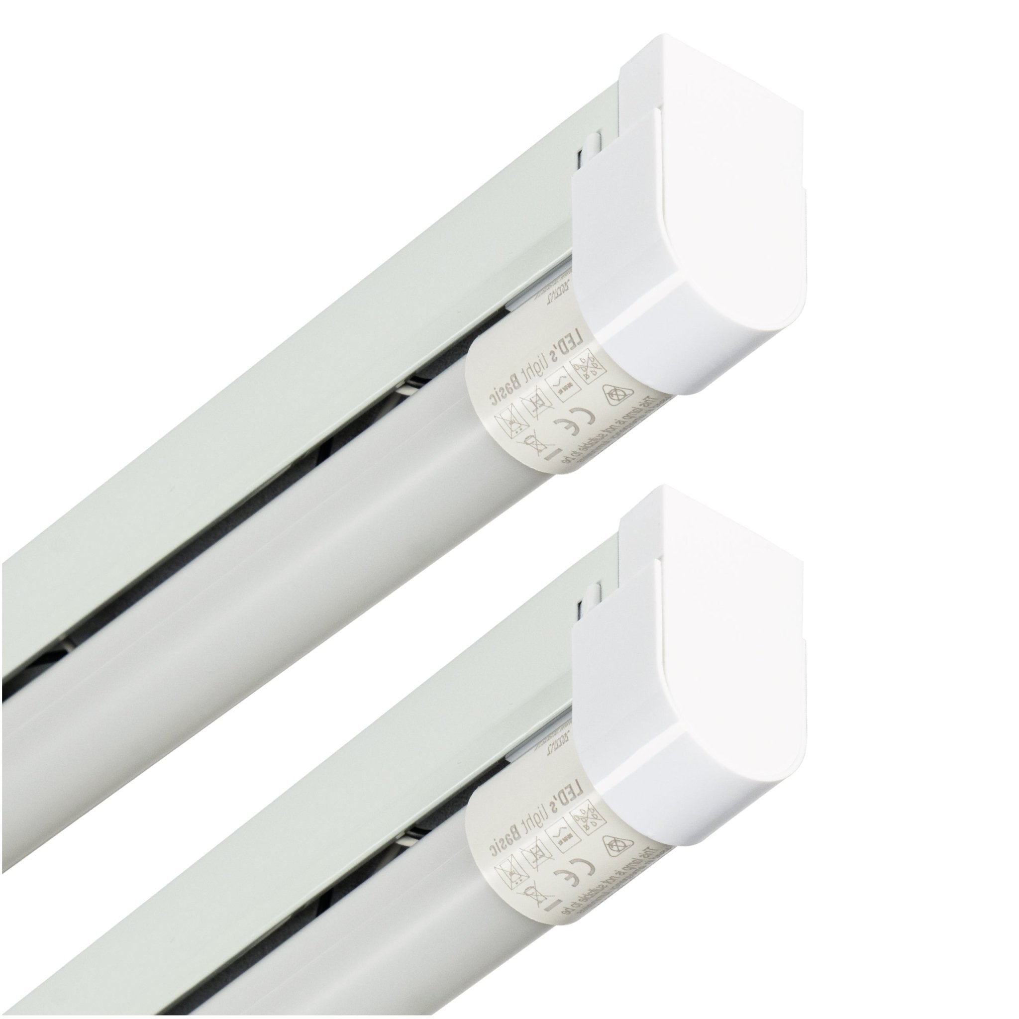 2 PACK - LED's Light LED licht balk 60 cm voor binnen - Armatuur inclusief LED TL buis - 1000 lm TL verlichting LED.nl