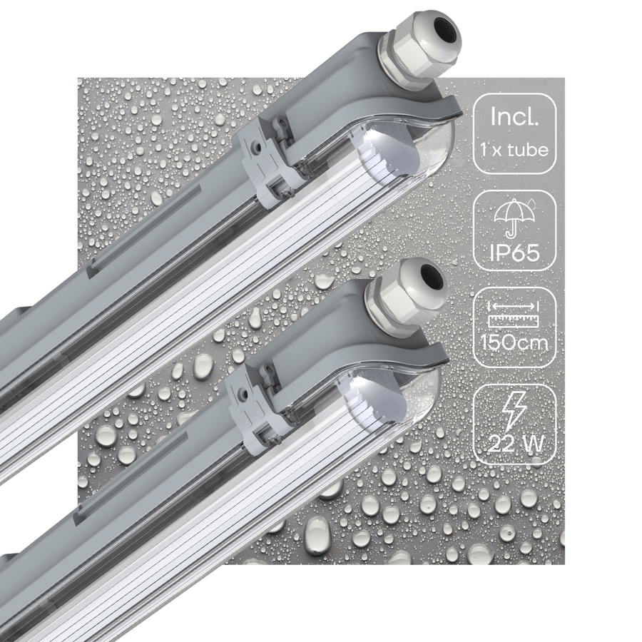 2er-Pack – LED-Leuchtstoffröhre, 150 cm, 2880 lm - LED.de