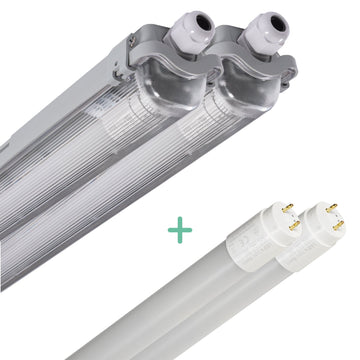 2 PACK - LED's Light LED TL armatuur met lamp 150 cm - Koud wit licht 6500 K - Waterdicht - Complete set LED.nl