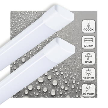 2 PACK LED's Light LED TL lamp 120 cm voor binnen - Complete LED TL verlichting - 4650 lm TL verlichting LED.nl