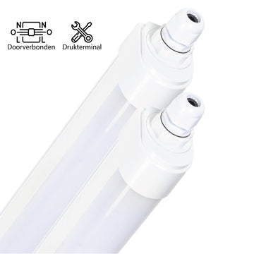 LED's Light LED TL lamp complete 120 cm - Connectable up to 10 lamps - Waterproof - IP65 - LED.nl