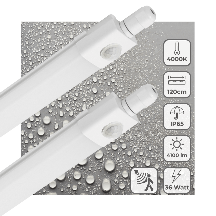 2 PACK - LED's Light LED TL verlichting met sensor 120 cm - Bewegingssensor en bewegingsdetectie - 4100 lm TL verlichting LED.nl