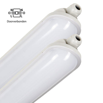 2er-PACK – LED's Light Pro Premium Koppelbare LED TL Leuchte 40 W 150 cm 6400 lm 4000 K 160 lm/W - LED.de