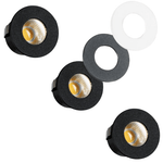 3 PACK - LED's Light PRO mini inbouwspot 3 cm - Voor overkapping, veranda's en inbouwplafonds - Dimbaar - 3 Kleuren plaatjes - LED.nl