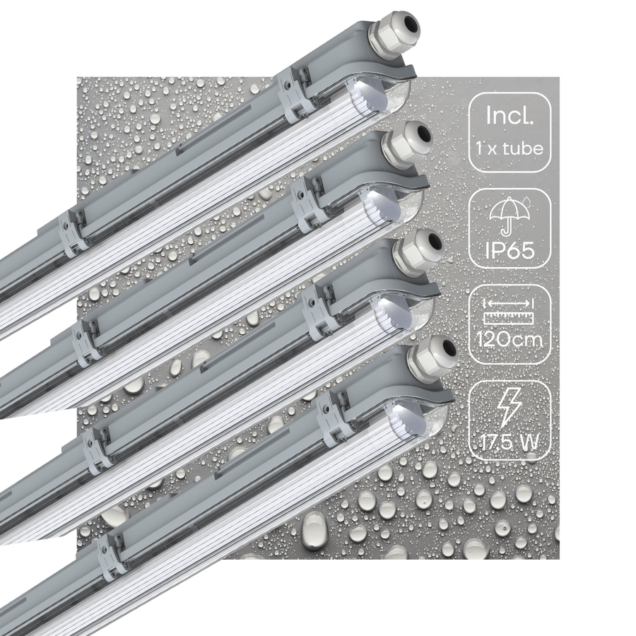 4 PACK - LED's Light LED TL armatuur 120 cm compleet met LED TL buis - 2160lm LED.nl