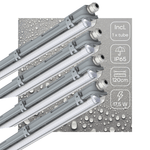 4 PACK - LED's Light LED TL armatuur 120 cm compleet met LED TL buis - 1800 lm - LED.nl