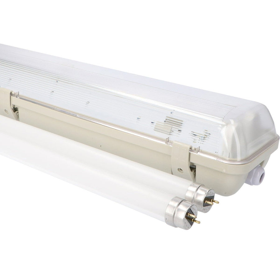 4er-Pack – LED-Leuchtstoffröhre mit Sensor – inkl. Doppelröhre (2 x 14 W), 120 cm, 4000 K, Bewegungs- und Nachtsensor – wasserdicht – 150 lm/W - LED.de