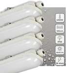 4 PACK - LED's Light Pro LED TL armatuur compleet 120 cm - Waterdicht - 4640 lm - LED.nl