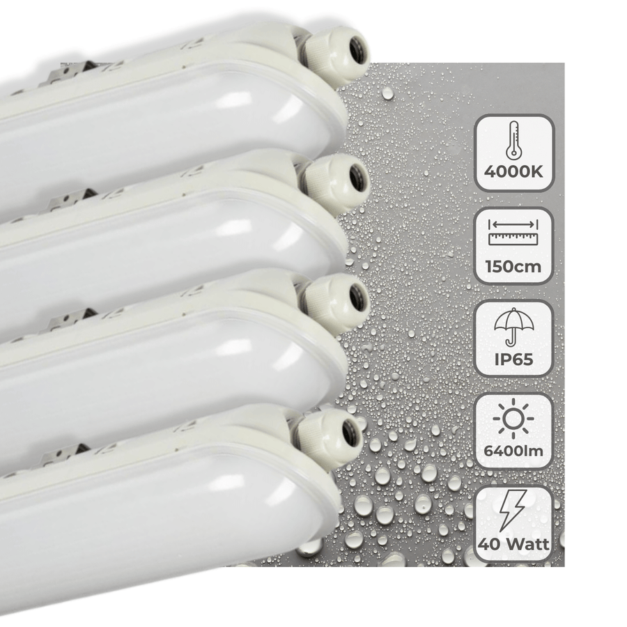 LED's Light Pro Premium LED TL fixture complete 150 cm - Waterproof - 6400 lm - LED.nl