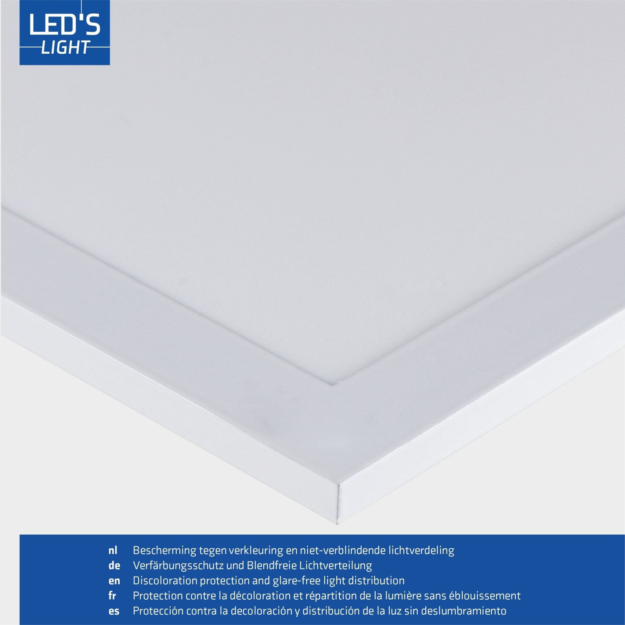 4PACK LED's Light Panelen vierkant 595x595mm - Compleet universeel paneel met driver - 40W - 4 stuks - LED.nl