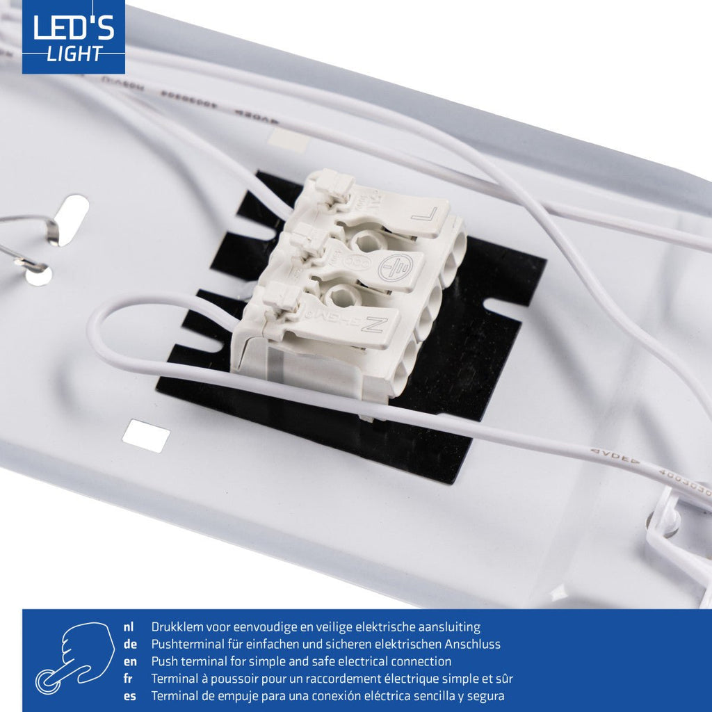LED TL Dubbel Armatuur 60cm 6-Pack - 2200lm 12W 4000K - LED.nl