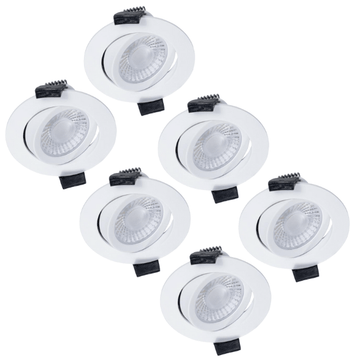 LED's Light PRO Downlight Einbaustrahler Ø 68mm - Spritzwassergeschützt - Dimmbar - Universal - Weiß - LED.de
