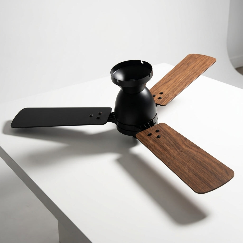 LED's Light Plafondventilator met lamp 106cm 2in1 Hout/Zwart  53W 2200lm 1800K/4000K