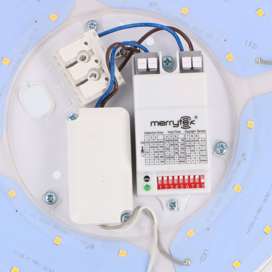 LED's Light Deckenleuchte mit Bewegungsmelder Ø 33 cm - Kaltweißes Licht (4000K) - LED.de
