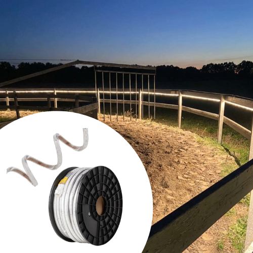 Baanverlichting Paarden of longeerbak Horsewalker Verlichting 50m - Verlengbaar tot 75 meter - 40.000 lm) Led.nl