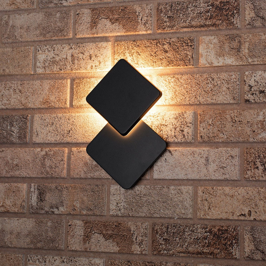 Außenleuchte mit Lichtquelle – Wandleuchte – 1200 lm, 2700 K – Grau - LED.de