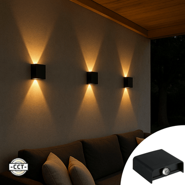 Buitenlamp met Lichtbron - Wandarmatuur - 170lm 2000K/2700K/4000K - Zwart - IP65 LED.nl