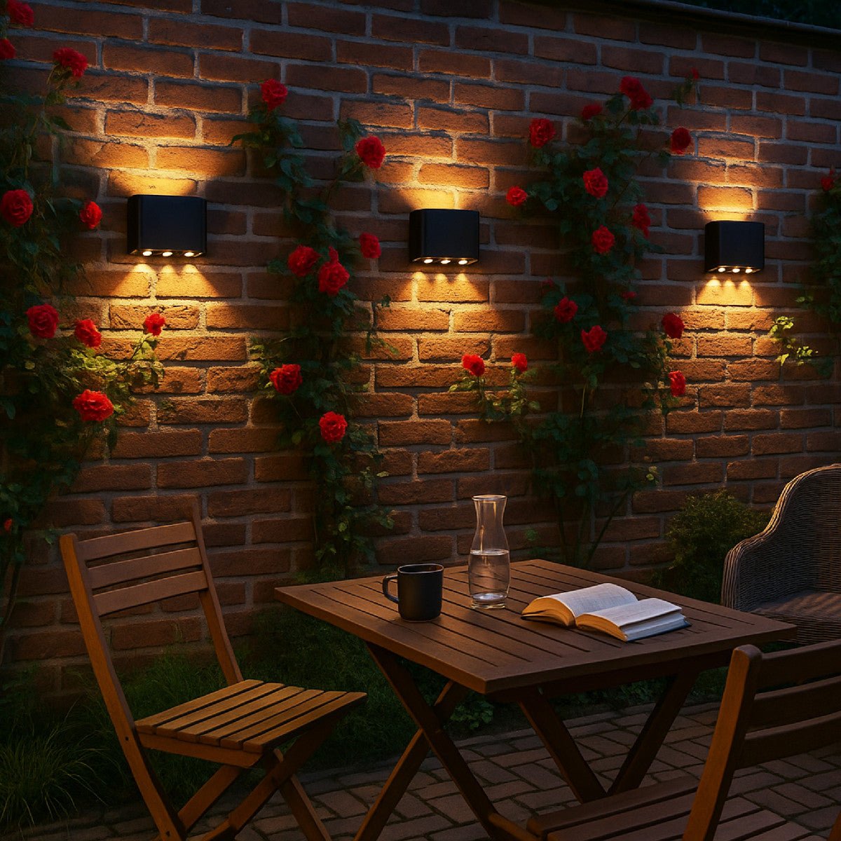 M Ledme LM6182 Wandlamp, zwart, led, 6 W, 3000 K, warmwit, verstelbare lichtstraal, IP54, waterdicht, ideale verlichting voor buiten, tuin, terras, binnenplaats M Ledme LM6182 Wandlamp, zwart, led, 6 W, 3000 K, warmwit, verstelbare lichtstraal, IP54, waterdicht, ideale verlichting voor buiten, tuin, terras, binnenplaats