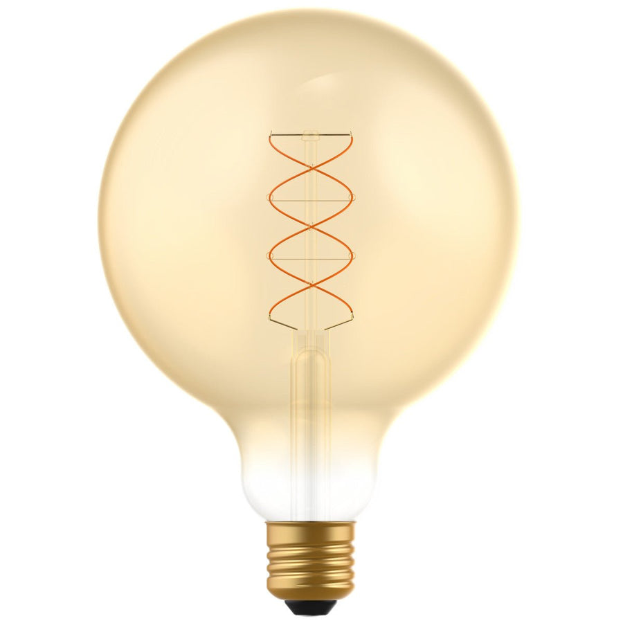 DecoDim LED-Lampe Gold E27 - XXL Ø 12,5 cm - Dimmbar - Extra warmweiß - 5W (25W) - LED.de