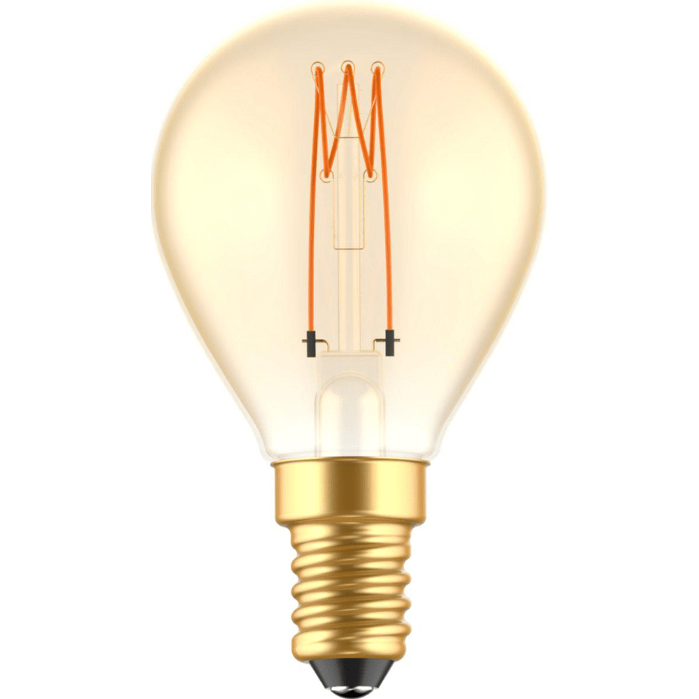 LED Lamp goud E14 - Gloeilamp design - Dimbaar extra warm wit - 1800K - LED.nl