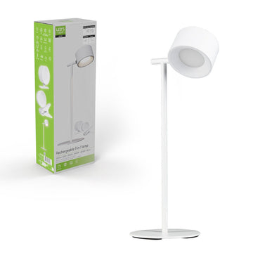 LED's Light 3-in-1 wireless rechargeable lamp with magnetic wall bracket, base and clamp - White - LED.nl