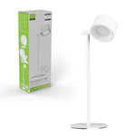 LED's Light 3-in-1 draadloze oplaadbare lamp met magnetische muurbeugel, voet en klem - Wit Tafellampen Led.nl