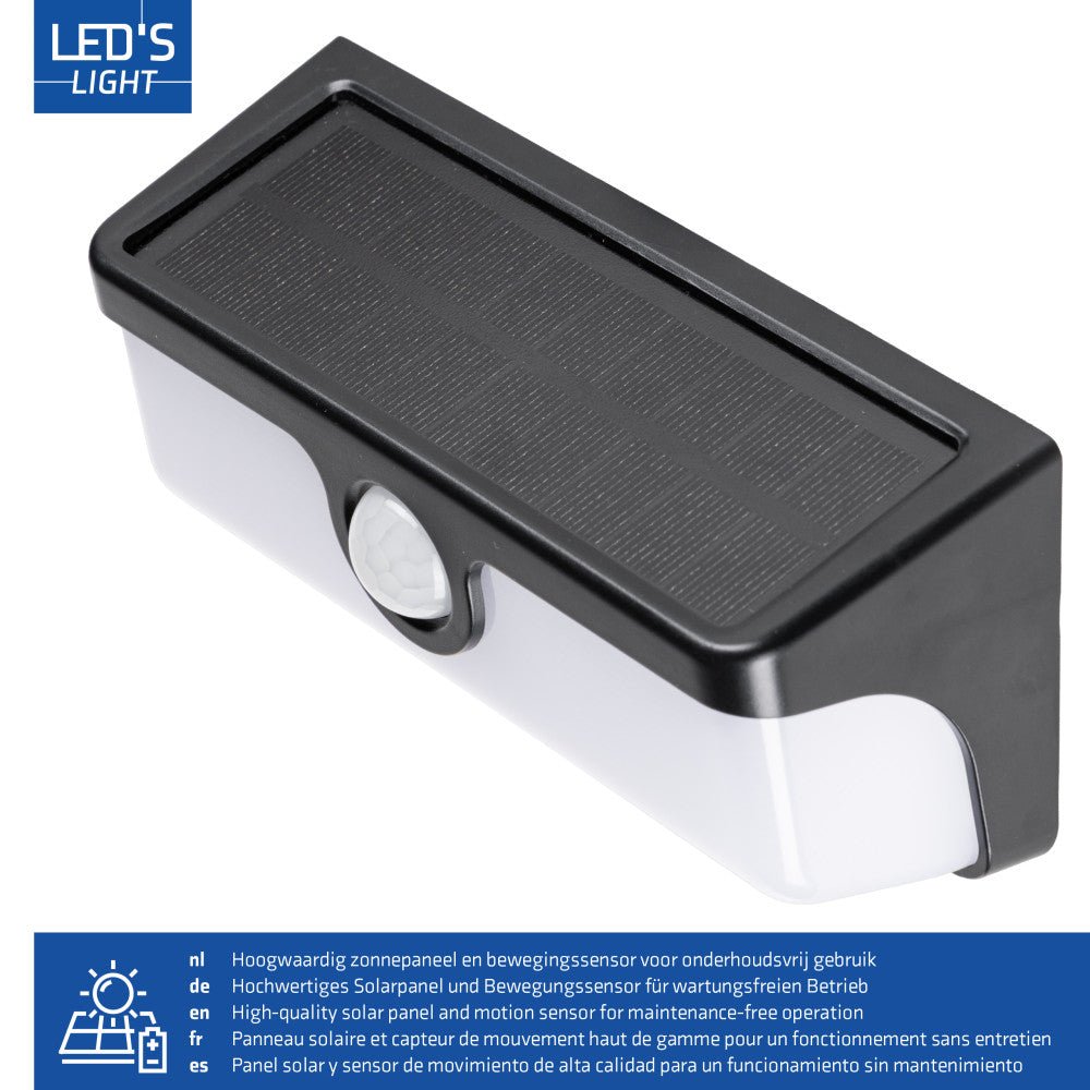 LED's Light Bluetooth Linkable Koppelbare LED Solar Wandlamp met Bewegingssensor Wandlampen LED.nl