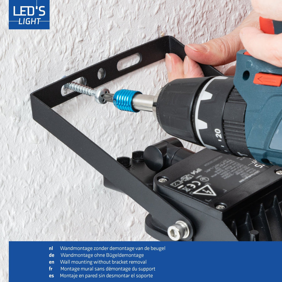 LED's Light Buitenlamp schijnwerper floodlight met bewegingssensor 7000lm - binnen en buiten - 50W Schijnwerpers LED.nl