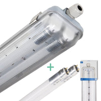 Doppelte LED-Leuchtstofflampe 60 cm – inklusive LED-Röhren – für Innen und Außen – 2200 lm – 2 x 6 W – 4000 K – 185 lm/W – Energieeffizienzklasse B - LED.de
