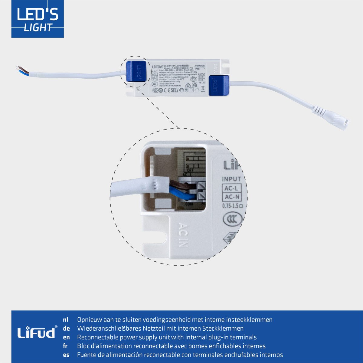 LED's Light LED Paneel 595x595mm - Vierkant - Koel wit (4000K) - 4000 Lumen - 40W - LED.nl
