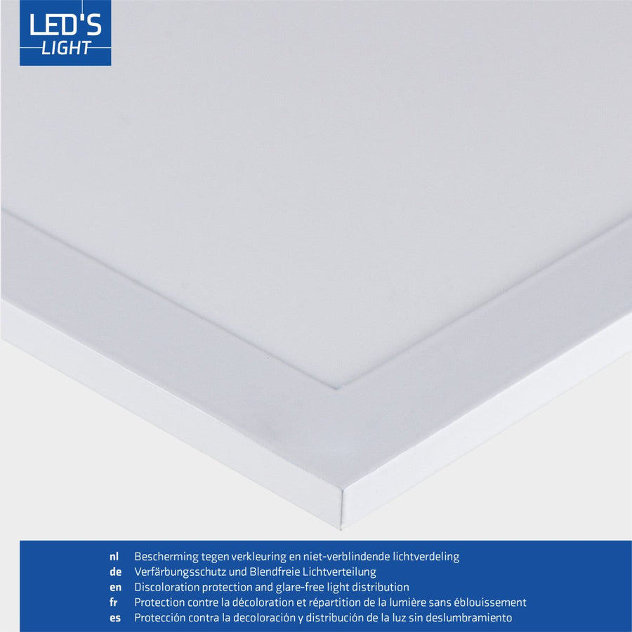 LED's Light LED Paneel 595x595mm - Vierkant - Neutraal wit (4000K) - 4000 Lumen - 40W Panelen LED.nl