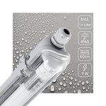 LED's Light LED TL armatuur 60 cm compleet met LED TL buis - 900 lm - 9W - 4000K - LED.nl