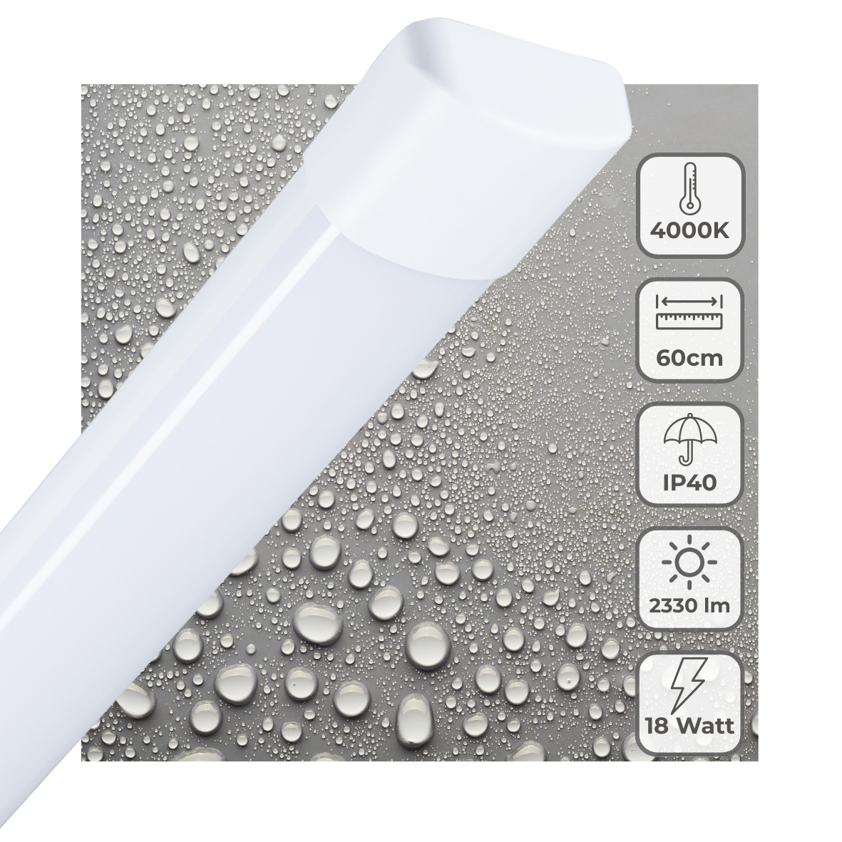 LED's Light LED TL lamp 60 cm voor binnen - Complete LED TL verlichting - 2330 lm - LED.nl