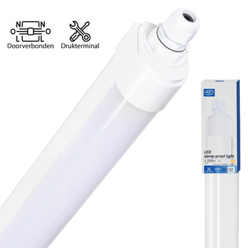 LED's Light LED TL lamp complete 120 cm - Connectable up to 10 lamps - Waterproof - IP65 - LED.nl