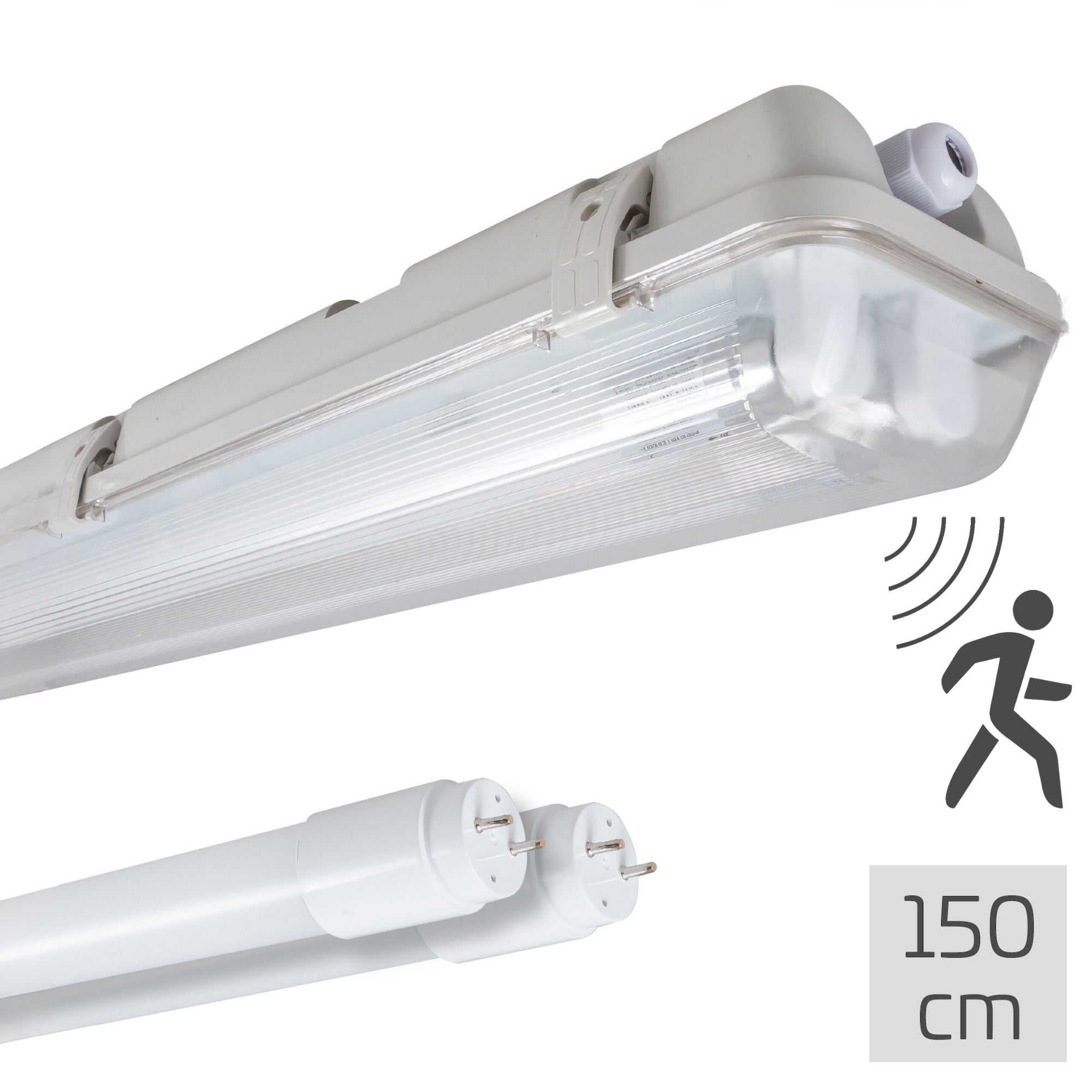 LED's Light LED TL licht balk met sensor 120 cm - Bewegingssensor en nachtsensor - Waterdicht - 4200 lm - LED.nl