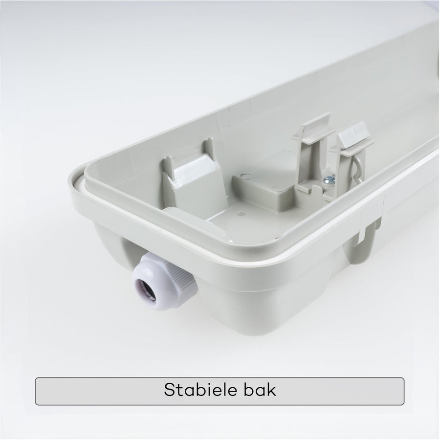 LED's Light LED TL Armatuur licht balk met sensor - incl Dubbele buis 2x14W 120cm 4000K Bewegingssensor en nachtsensor - Waterdicht - 150lm/w TL verlichting LED.nl