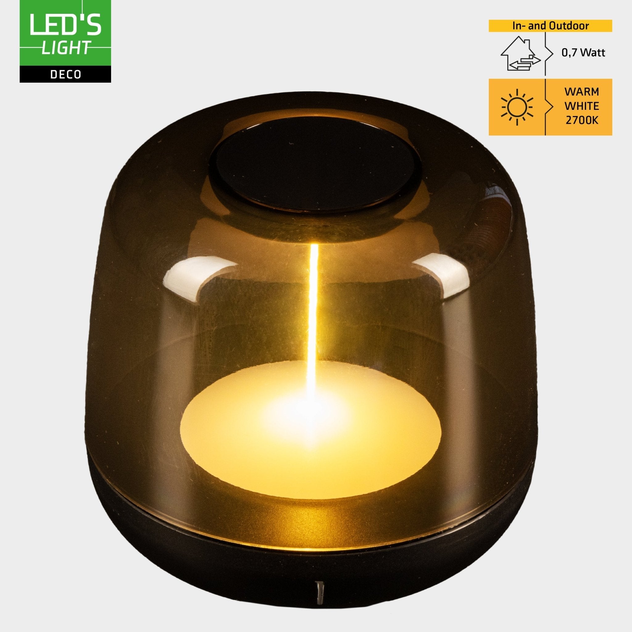 LED's Light Oplaadbare tafellamp op accu - lichtspiraal - Binnen & Buiten - RGBW - LED.nl