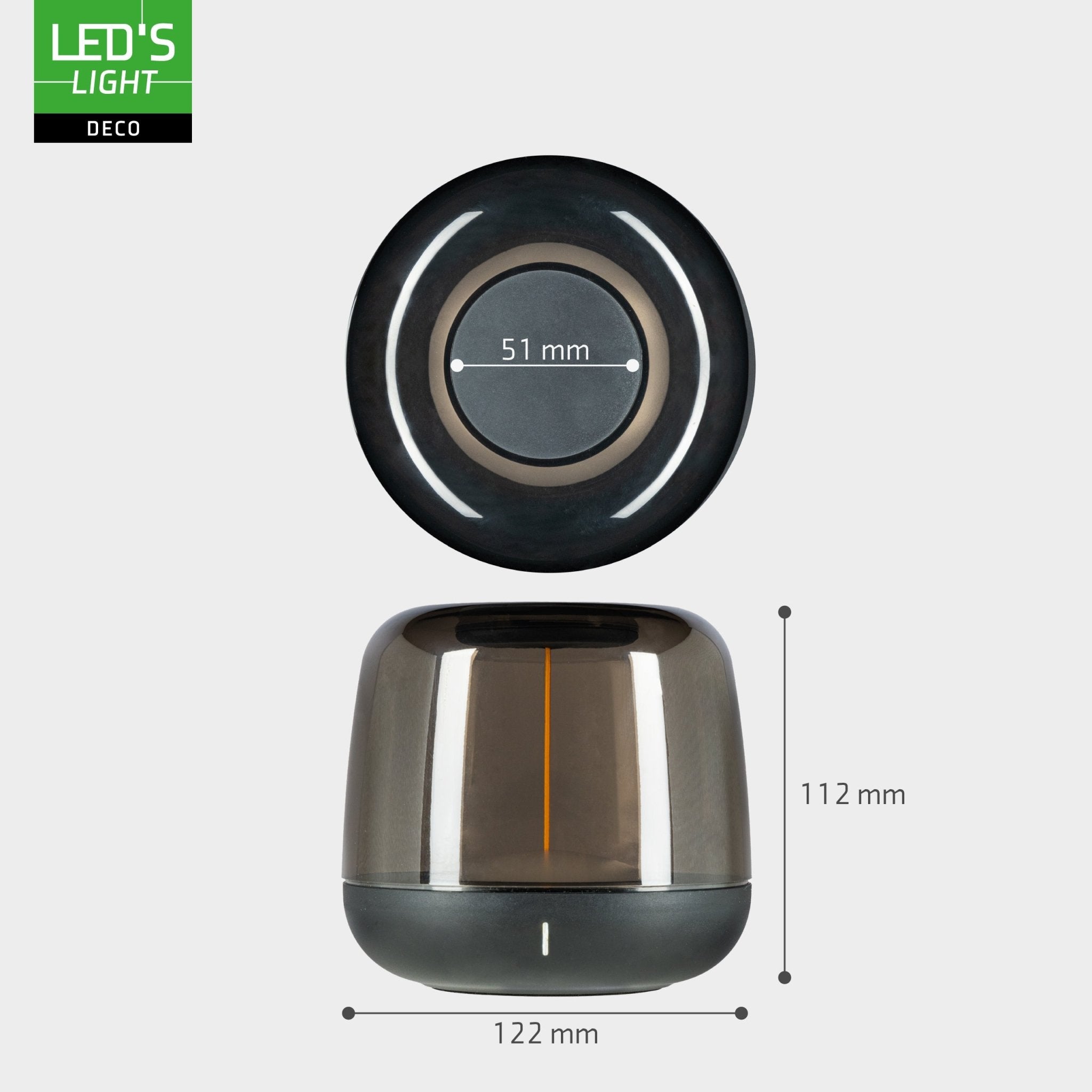 LED's Light Oplaadbare tafellamp op accu - lichtspiraal - Binnen & Buiten - RGBW - LED.nl