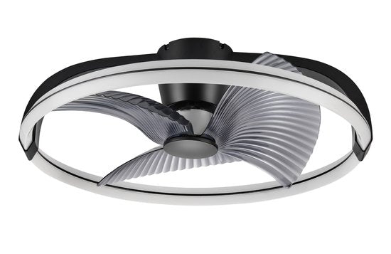 LED's Light Plafondventilator XL 74 cm - Bedienbaar met afstandsbediening - Zwart - LED.nl
