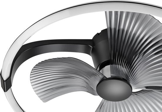 LED's Light Plafondventilator XL 74 cm - Bedienbaar met afstandsbediening - Zwart - LED.nl