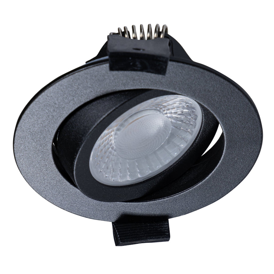 LED's Light PRO downlight recessed spotlight Ø 68mm - Tiltable - Splashproof - Dim to Warm - Black - LED.nl