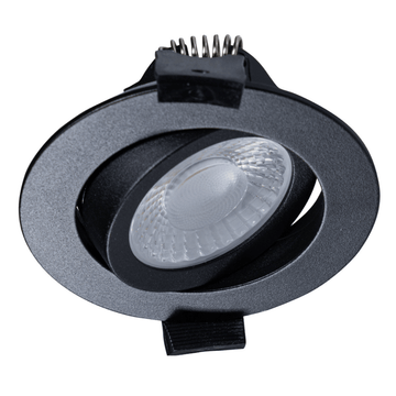 LED's Light PRO downlight recessed spotlight Ø 68mm - Tiltable - Splashproof - Dim to Warm - Black - LED.nl