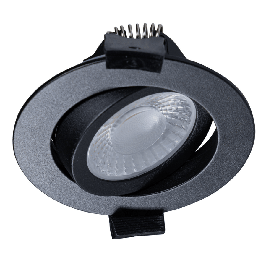 LED's Light PRO downlight recessed spotlight Ø 68mm - Tiltable - Splashproof - Dim to Warm - Black - LED.nl