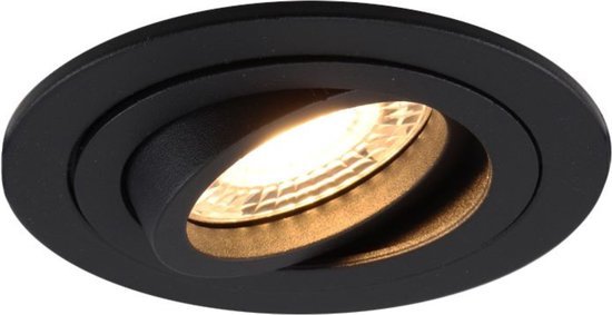 LED's Light PRO downlight recessed spotlight Ø 68mm - Tiltable - Splashproof - Dim to Warm - Black - LED.nl