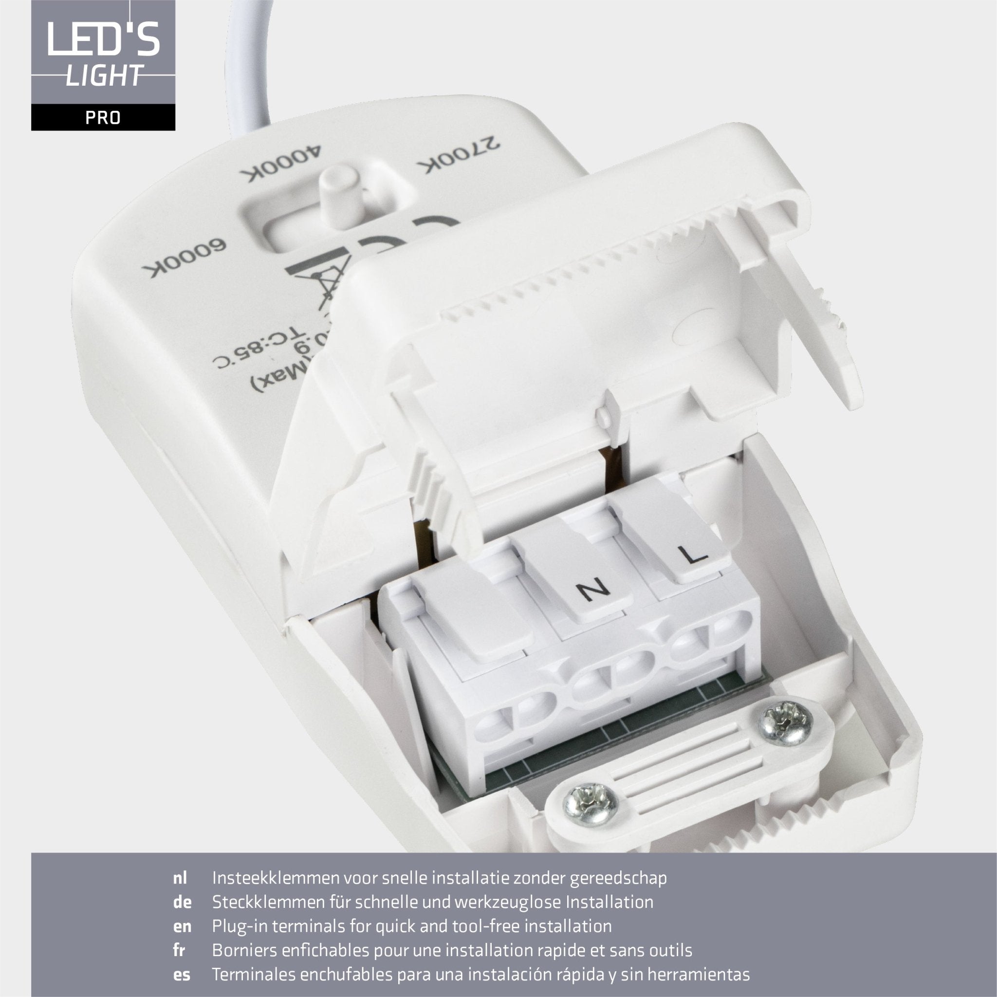 LED's Light PRO Inbouwspot 68 mm - Indoor & Outdoor - 3 lichtkleuren - Dimbaar licht - Wit - LED.nl