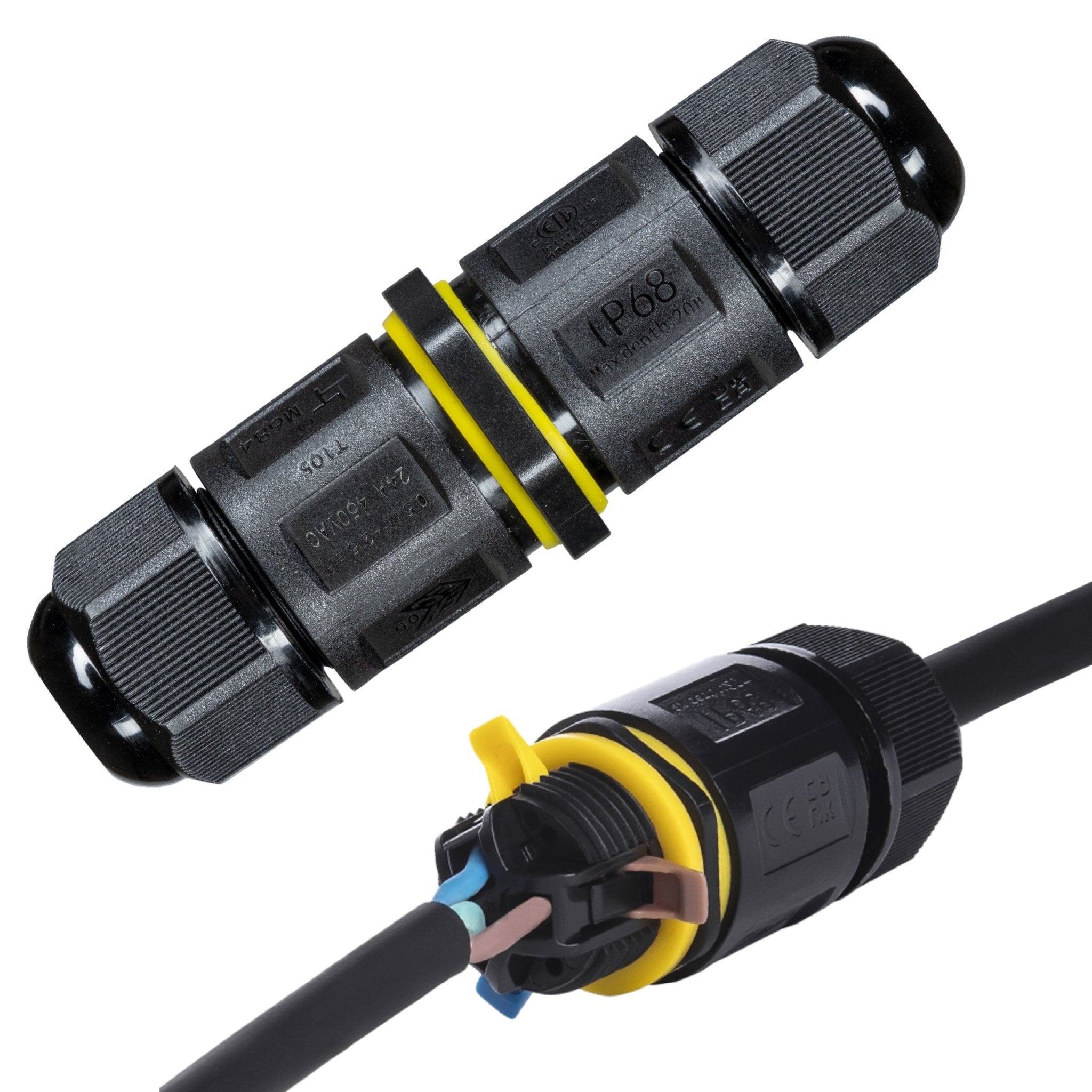 LED's Light Pro Kabeldoos I-connector 3P - IP68 waterdicht - Lasdoos voor kabels van 4 tot 11 mm - LED.nl