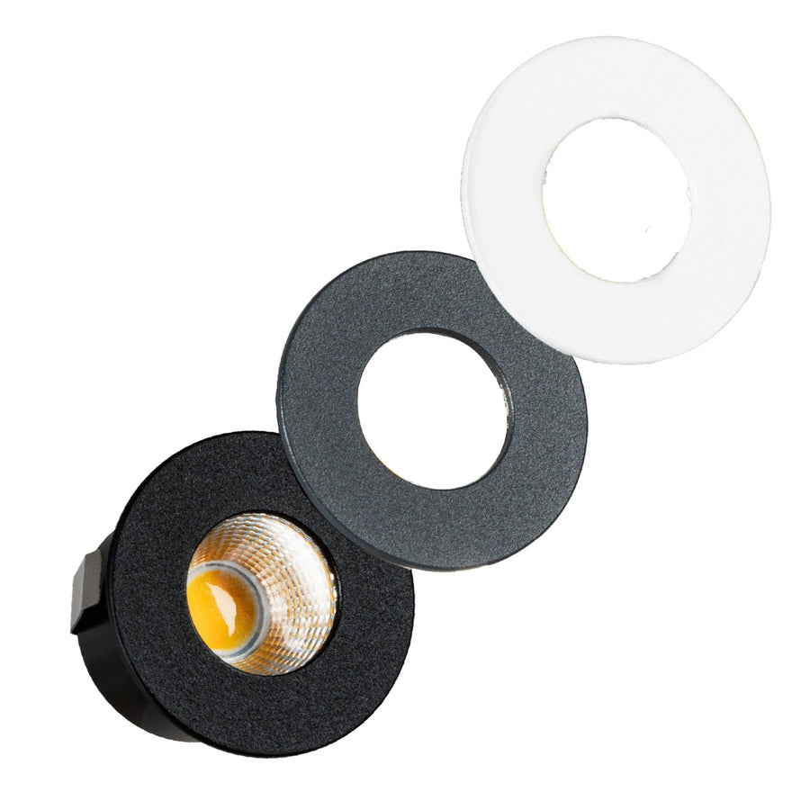 3 PACK - LED's Light PRO mini inbouwspot 3 cm - Voor overkapping, veranda's en inbouwplafonds - Dimbaar - 3 Kleuren plaatjes Inbouwspots LED.nl
